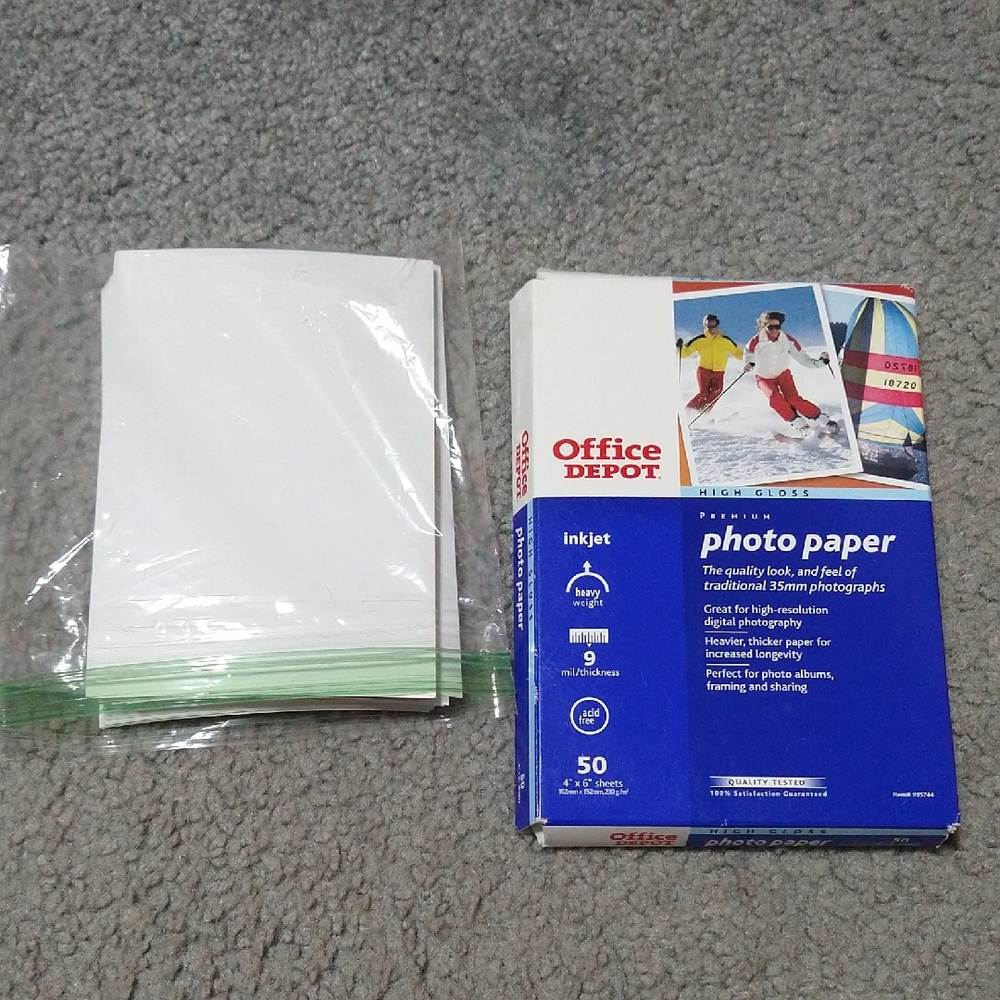 {3/$10 OR 5/$15} Photo Printer Paper 4x6